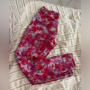 Fleo el toro 25 inch Red and Gray and purple Patterned Leggings